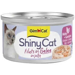 GimCat ShinyCat Jelly Huhn+Garnele 24x70 g