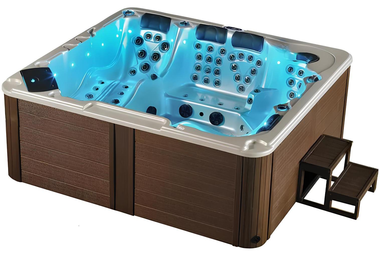 Hot Tub Spa Whirlwanne Außenwhirlpool Hydromassagewanne Relaxpool 230x230cm