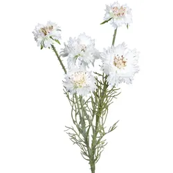Kunstblume Kornblume 56 cm Kunststoff Beige Creme