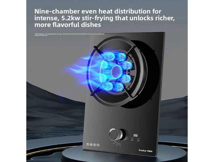 Cuisinière à gaz Royalstar à brûleur unique, économie d'énergie, encastrable, pour usage domestique, GPL, LAL