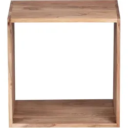 KADIMA DESIGN Cube Regal NAKO: Massivholz, Beistelltisch/Bücherregal, vielseitig, pflegeleicht