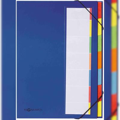 Pagna Ordnungsmappe Deskorganizer A4 7 Fächer blau