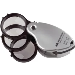 Schweizer Optik, Lupe, Präzisions-Klapplupe mit Dreifachlinse