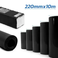Schwarz Schrumpfschlauch 220m 10M