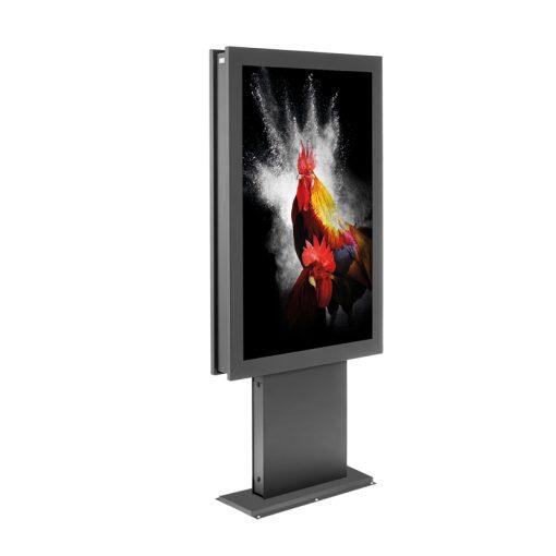 Hagor vis-it® HP Bolt-Down 50" Indoorstele Portrait inkl. Schutzglasscheibe 5828