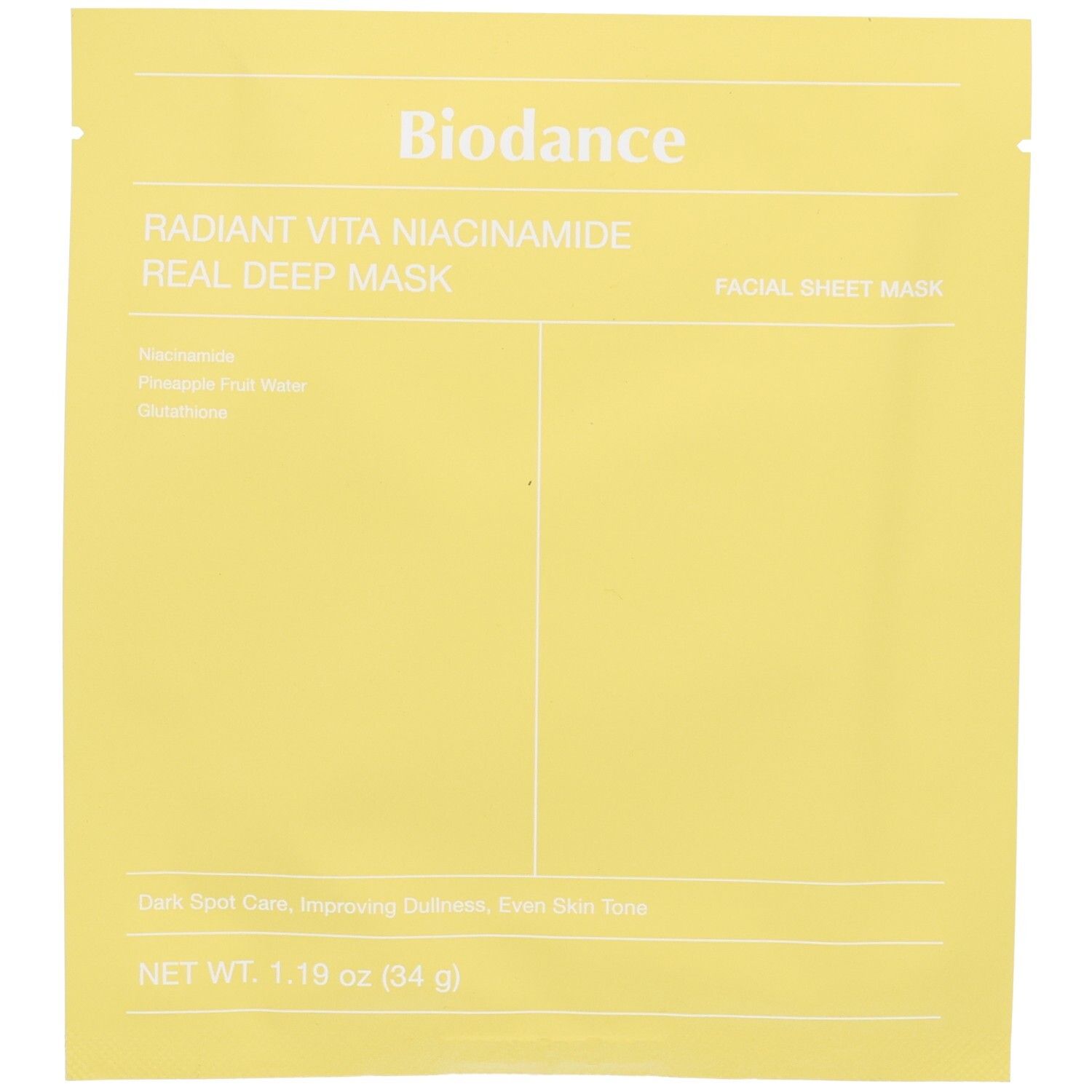 Biodance Radiant Niacinamide Mask 34 g Maske