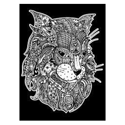 ColorVelvet Ausmalbild Samt 47x35 Katzenfantasie (71618605)