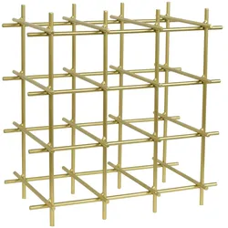 LOFT42 Malbec Weinregal – 9 Flaschen – Metall – Gold
