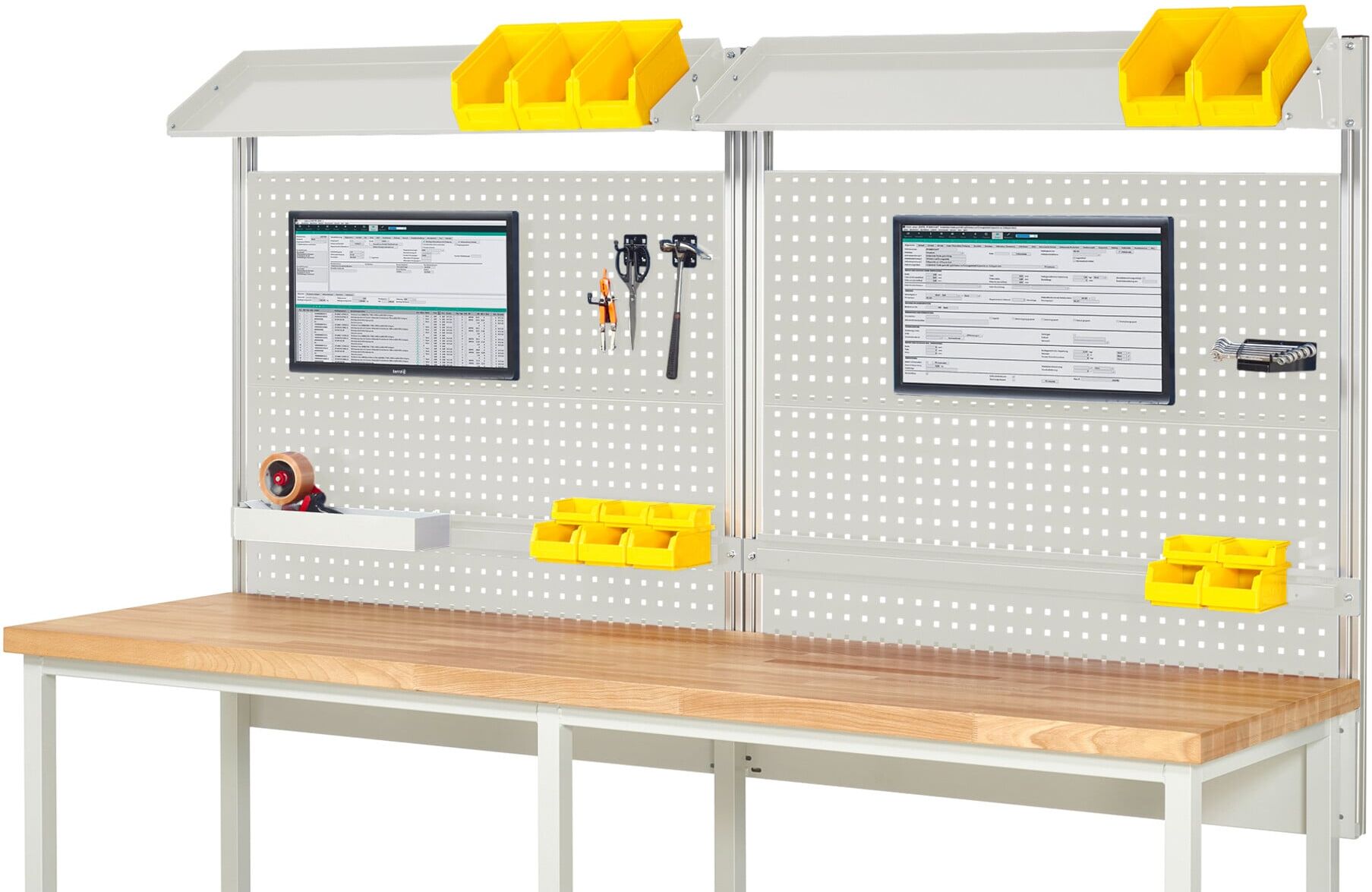 Rau System-Aufbau Komplettset 02, für Produktbreite 2500 mm, RAL7035/RAL7035 (EE-BW-KS-02-2500.12)