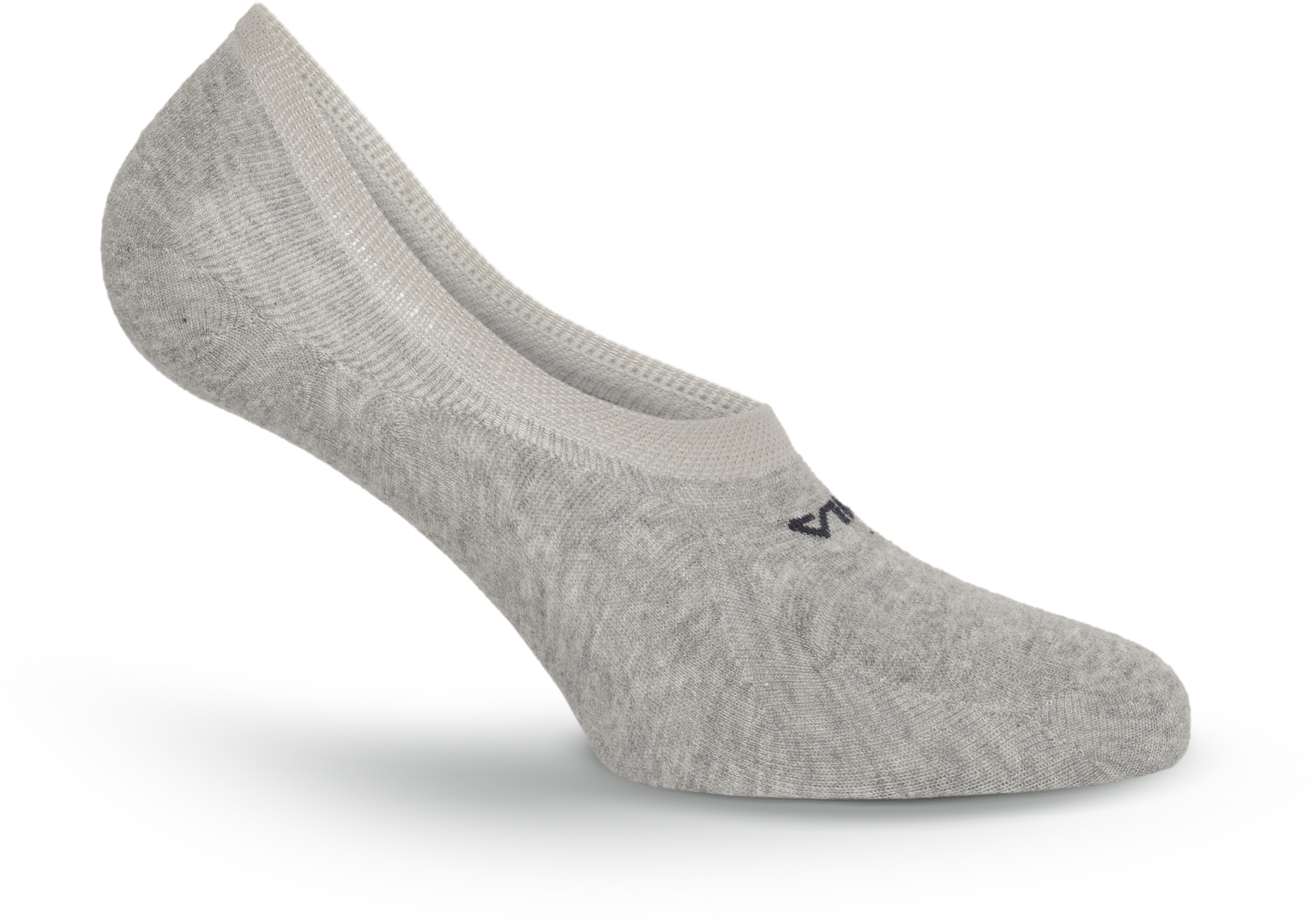 Füsslinge FILA "UNISEX GHOST SOCKS", Damen, Gr. 39-42, grau, Baumwollmischung, normal, Socken Füsslinge, mit Logo-Schriftzug, Silikonstreifen an der Ferse für besseren Halt grau 39-42