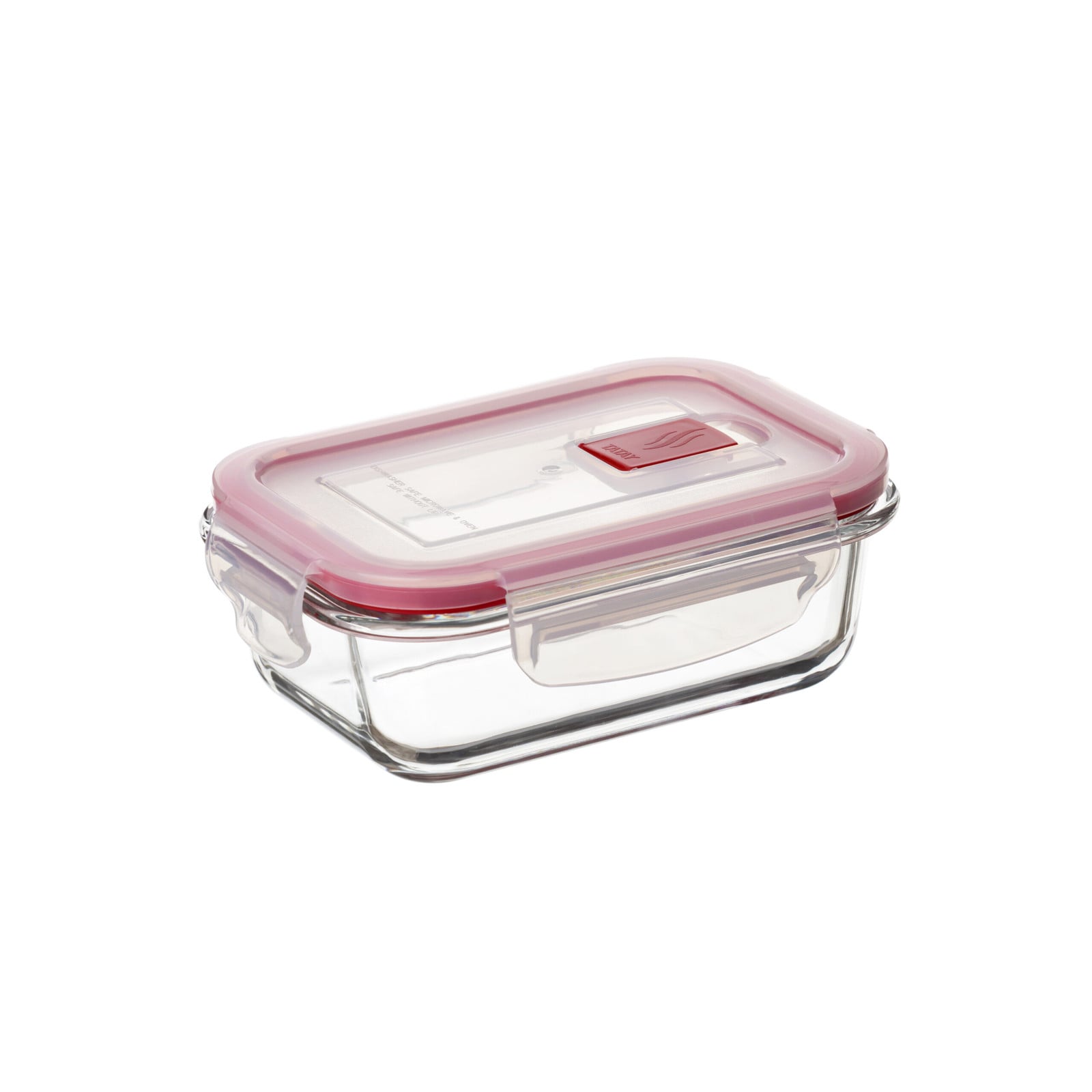 Tatay Cook&eat Glazen container, rechthoekig, luchtdicht, 370 ml, transparant
