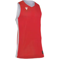 Macron, Herren, Sportshirt, propane (L), Weiss, Rot