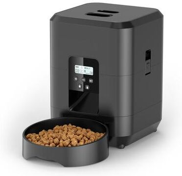 Discount Dollar Deals Automatic Smart Pet Feeder Timed Food Dispenser For Cats Dogs black Button Feeder