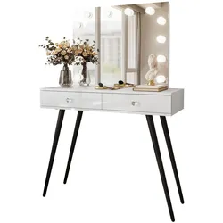 SCHMINKTISCH SIENNA LOFT ELITE mit Spiegel