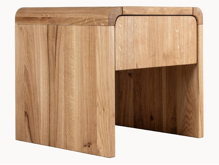 Nachttisch Veladora - ohne Schublade - H49xB42xT42 cm - geölt - Kernbuche