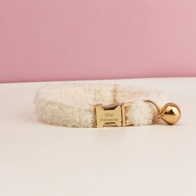 Uplifted Finds Personalized Custom Engraved Teddy Cat Collar With Name Plate cat Collar (teddy 04) s