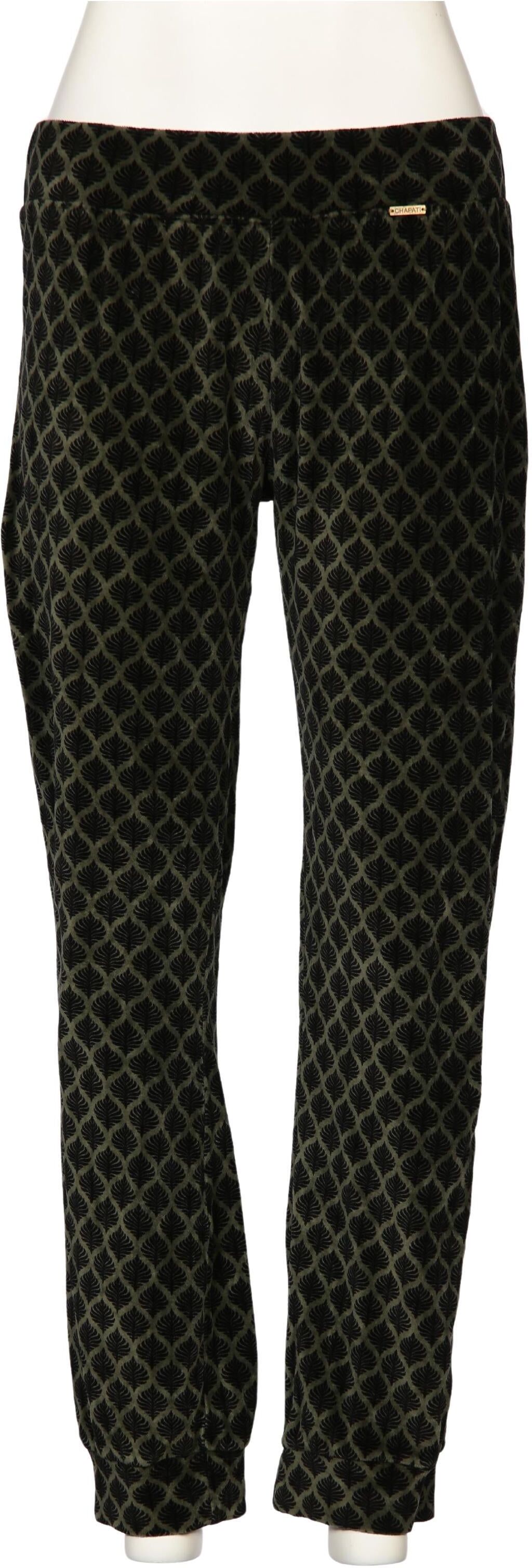 Chapati Berlin Damen Stoffhose, Schwarz, Gr. L, Baumwolle - Second Hand