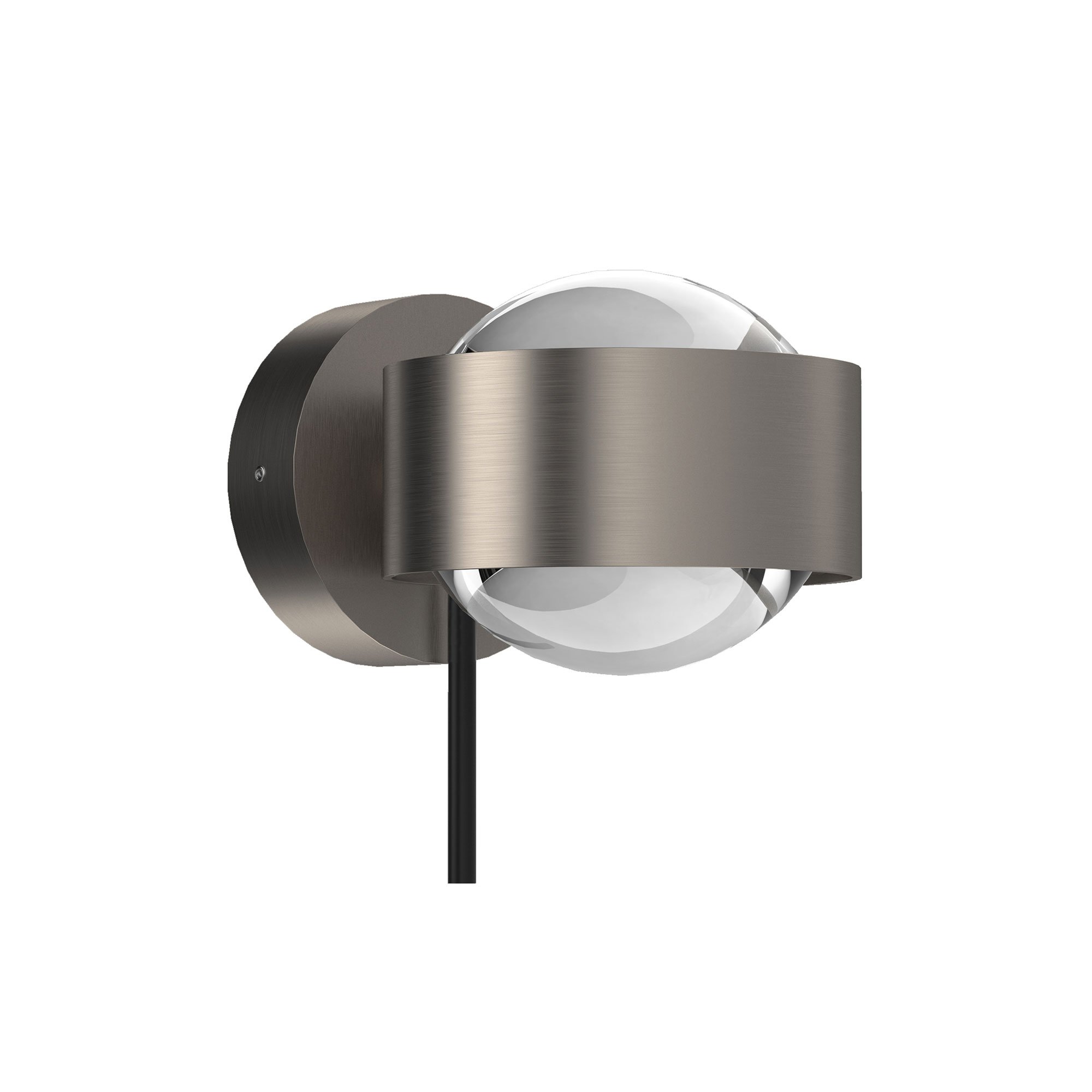 Top Light Avantgarde Puk! 80 Wall LED Wandleuchte (nickelmatt, ohne Abdeckung (f... nickelmatt | ohne Abdeckung (für Nachbestellungen) 80-101203