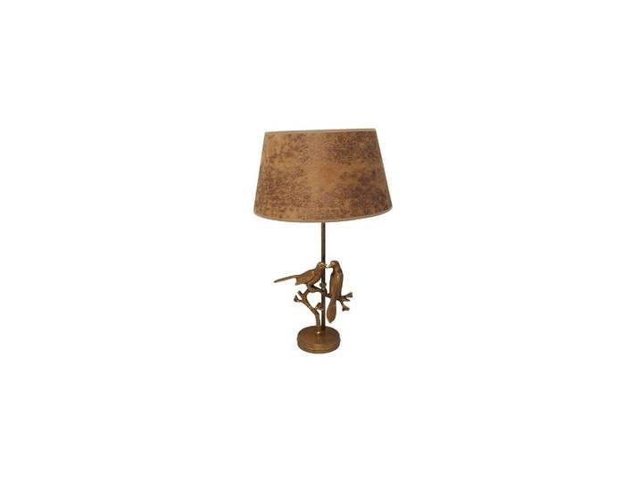 Lampe à poser en laiton or, E27, 1 ampoule, lampe de bureau - Che