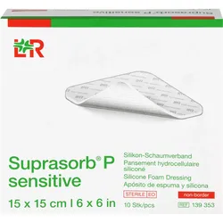 Suprasorb P Sensitive Pu-Schaum.non.bor.15x15cm 10 ST