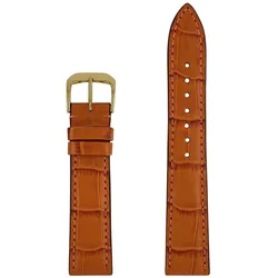 Zeppelin Lederarmband braun 18 mm (18 mm, Leder), Uhrenarmband, Braun
