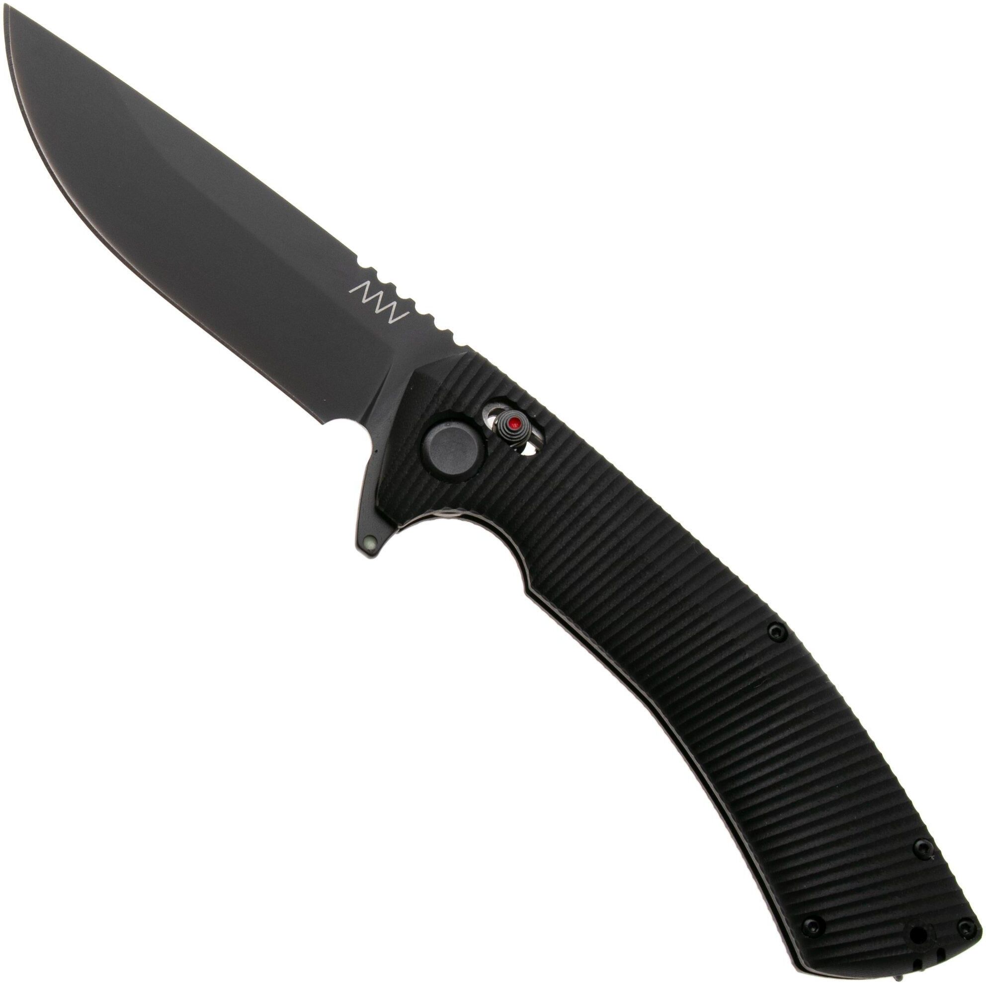 ANV: Acta Non Verba ANV A400 A400-003, DLC Sandvik, Black G10 coltellino tascabile