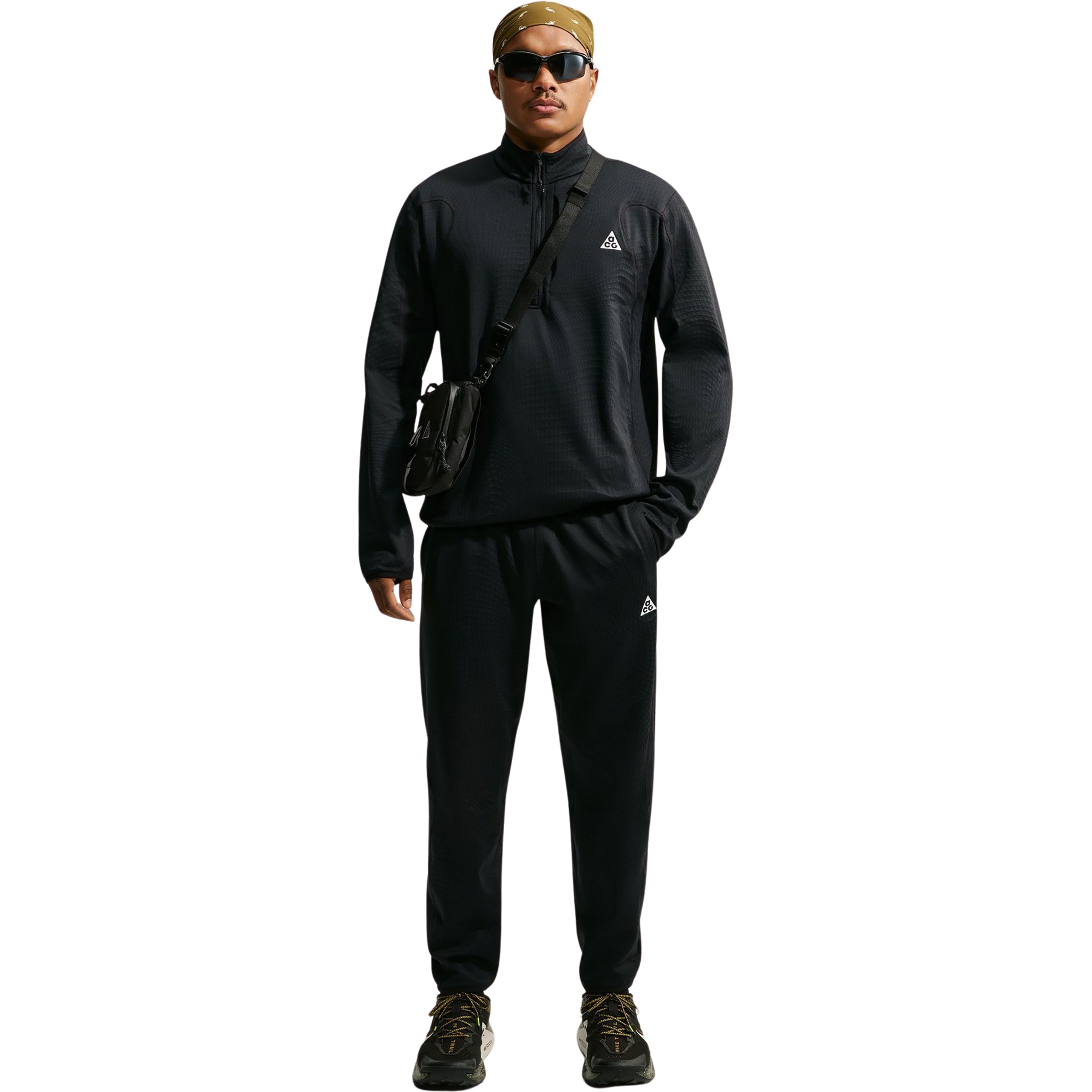 Nike ACG Wolf Grid Half Zip Herren Pullover schwarz Größe S Schnell trocknend