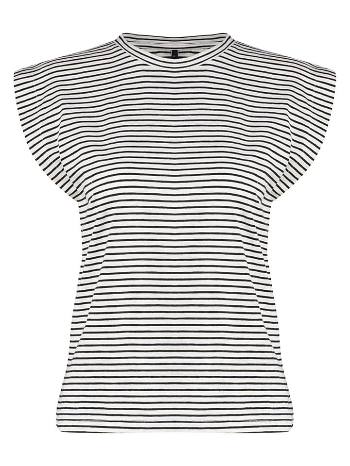 trendyol Shirt in Weiß/ Schwarz - L