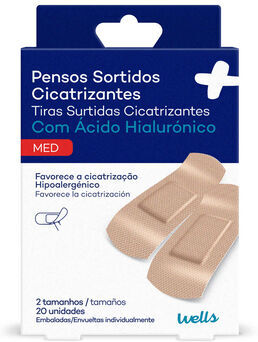 Wells Pensos Sortidos Cicatrizantes 20 un