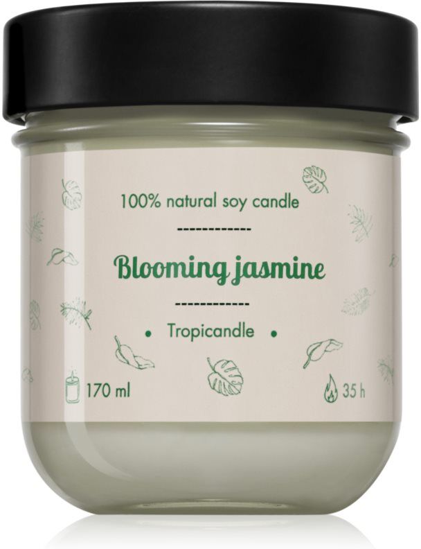 Tropicandle Blooming Jasmine bougie parfumée 170 ml