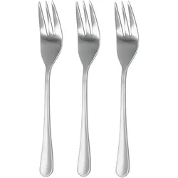 6x Metaltex Kuchengabel 3er Set, Besteck, Silber