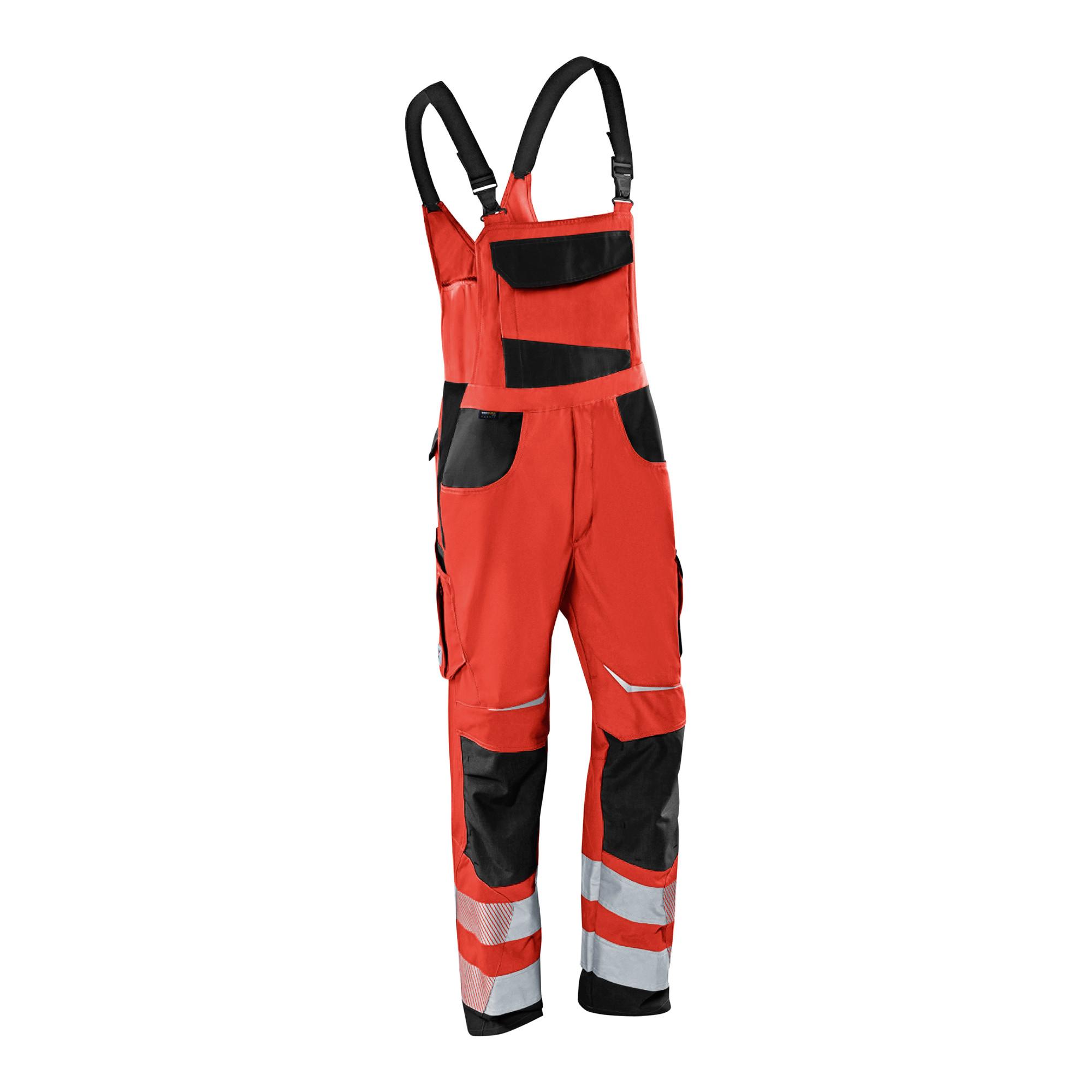 Kübler PSA Reflectiq Latzhose 3207 warnrot/schwarz 58 ; Kübler Workwear (3207 8341-5499-58)