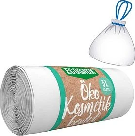 ECOSACK Öko-Kosmetikbeutel 5,0 l weiß 8 µm, 40 St.