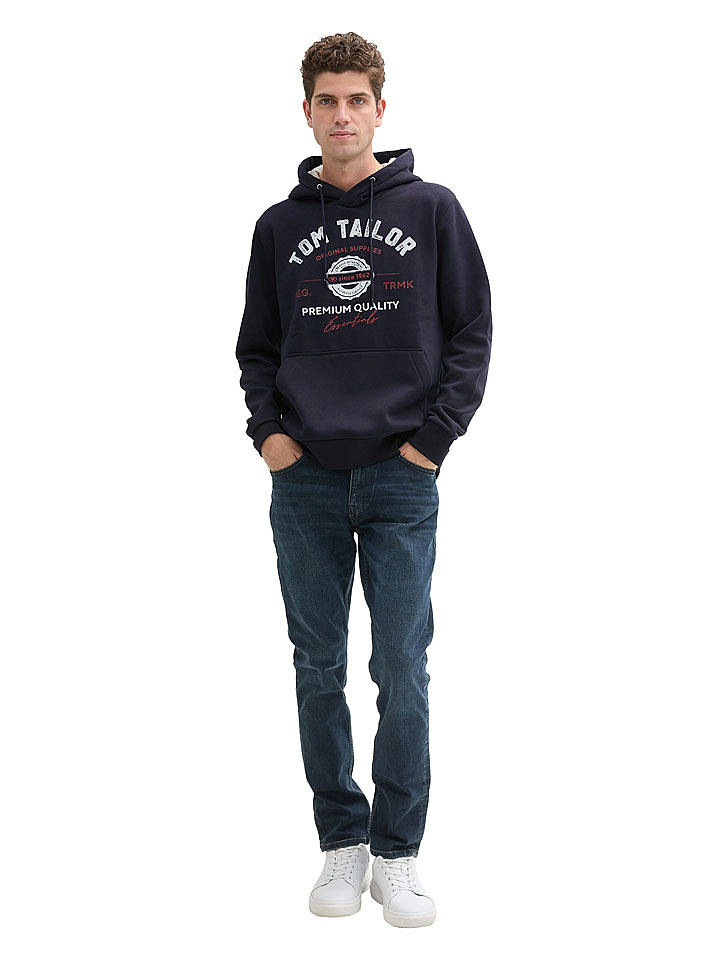 Tom Tailor Hoodie in Dunkelblau - S