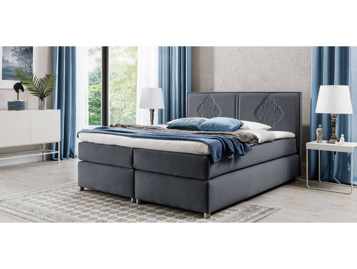 Xlmoebel Boxspringbett Luxus Boxspringbett im Polsterdesign für erholsamen Schlaf (1-St., Bett), Hergestellt in Europa