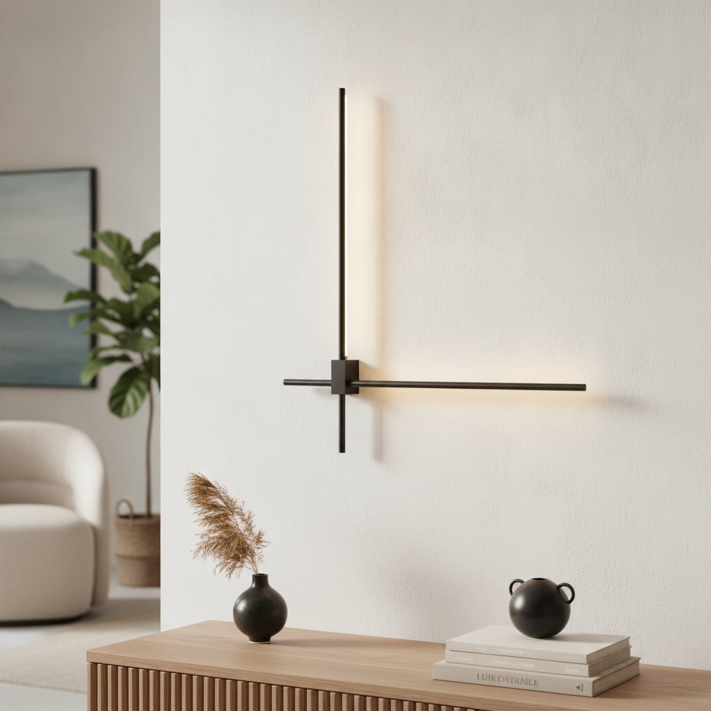 Lyora Peak wandlamp zwart aluminium modern up-down design