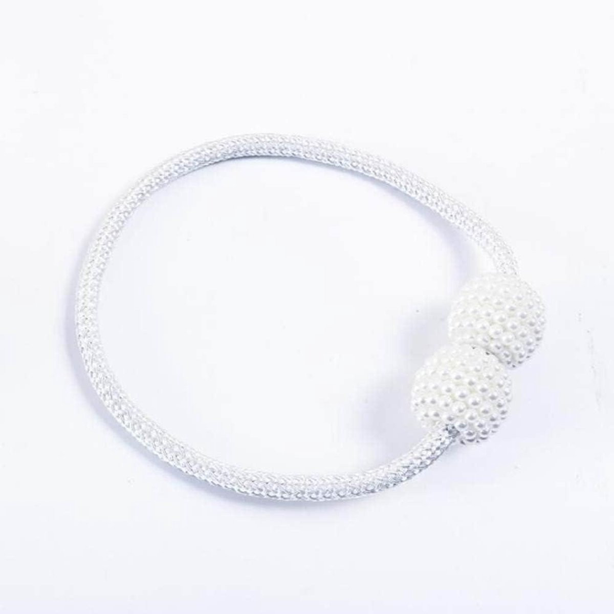 Magnetische Gordijn Clips Wit - Gordijn Tiebacks voor Decoratie zonder Boren - 33,5 cm