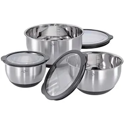Küchenprofi Schüsselset Expert 3tlg. Edelstahl Silber