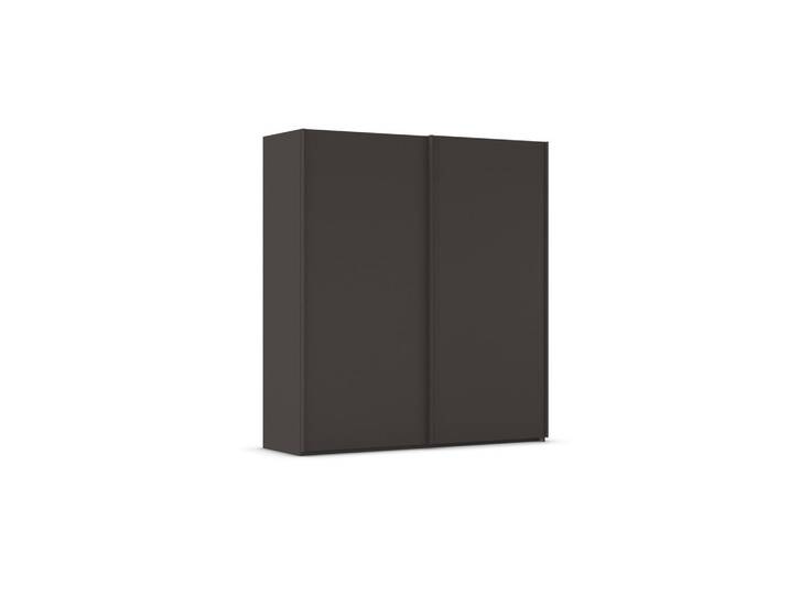Rauch Möbel Schwebetürenschrank Taro, Graphit, 7 Fächer, 201x223x69 cm, Typenauswahl, Beimöbel erhältlich, umfangreiches Zubehör in verschiedenen Größen erhältlich, Schlafzimmer, Kleiderschränke, Schwebetürenschränke