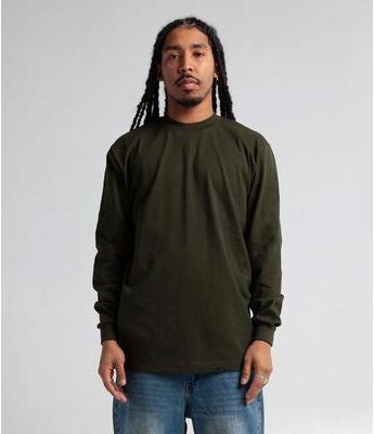Shaka Wear SHMHLS Max Heavyweight Long Sleeve T-Shirt in Hunter Green size 7XL   Cotton
