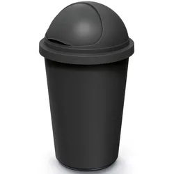 Monzana KEDEN® Mülleimer Küche 50L mit Schiebedeckel Schwarz