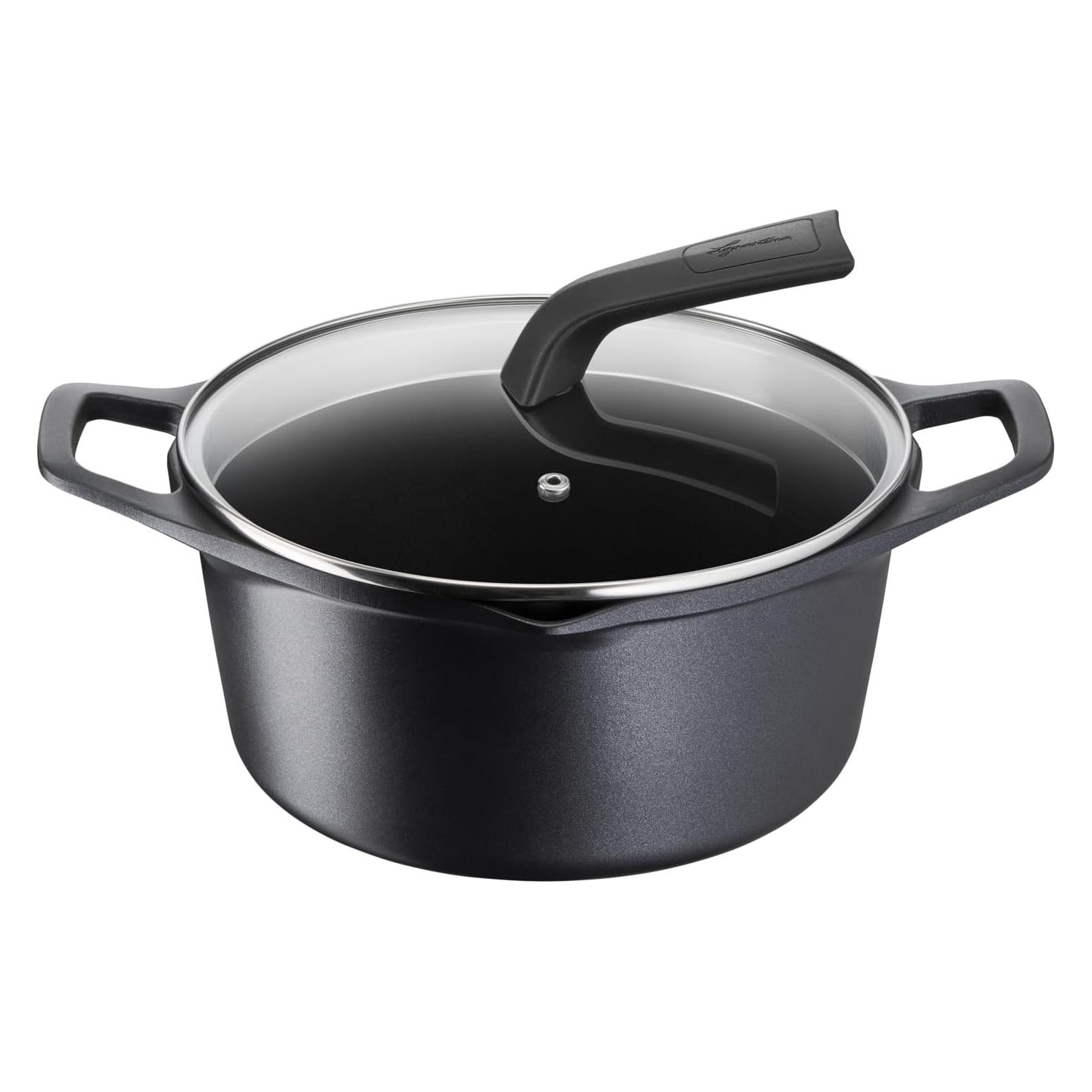 Lagostina Aroma Tiefe Kasserolle 2 Griffe Deckel (Bratpfanne, Kochtopf) (010260031224)