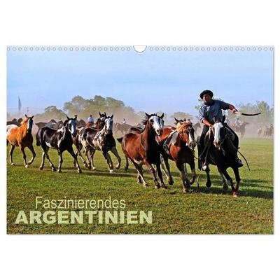 Faszinierendes Argentinien (Wandkalender 2027 DIN A3 quer), CALVENDO Monatskalender