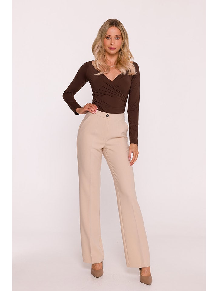 Stylove Marlenehose in Beige - XXL