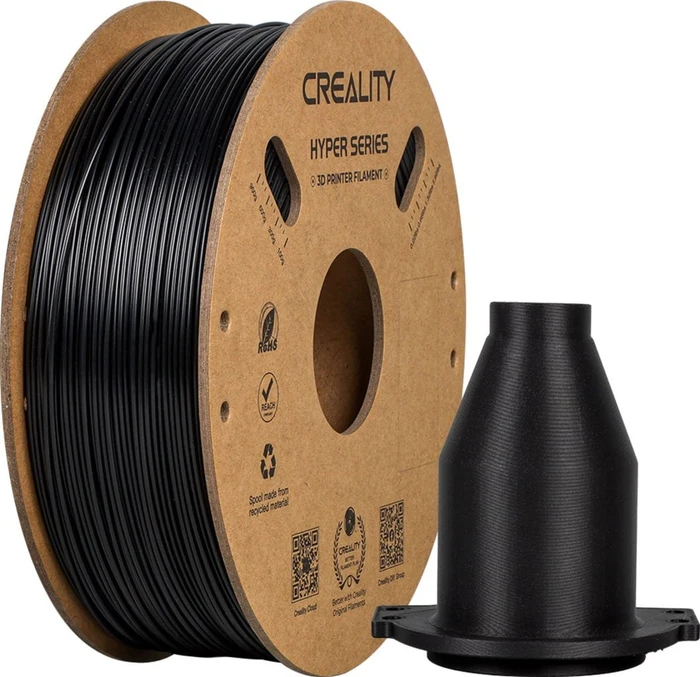 Creality Hyper ABS Filament, 3D-Filament (schwarz, 1 kg, 1,75 mm, auf Rolle)