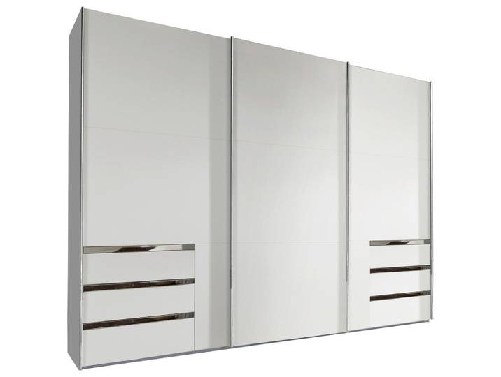 Schwebetürenschrank mit Laden 300cm Level 36a, Weiß