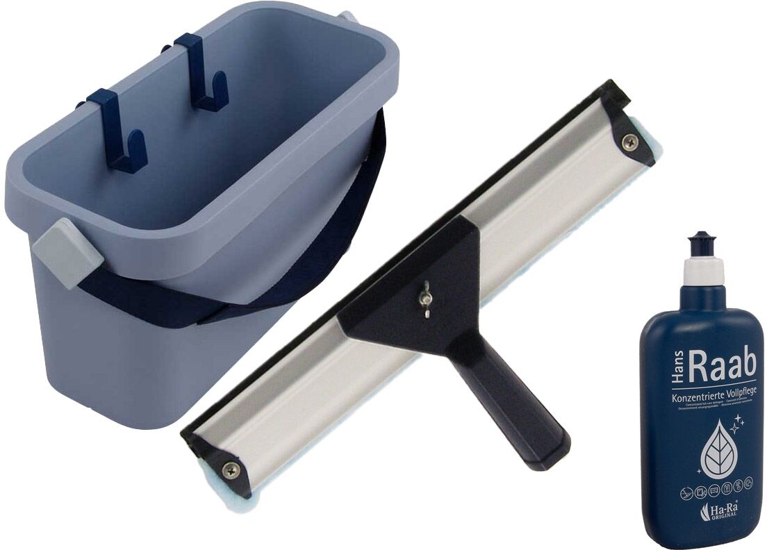 Axis Ha-Ra Fensterreinigung Set: Fensterreiniger 32 cm, 500 ml Vollpflegekonzentrat