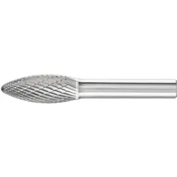 Pferd, Fräser, Hartmetall Hochleistungsfrässtift TOUGH Flamme B Ø 12x30mm Schaft-Ø 8 mm schlagfest
