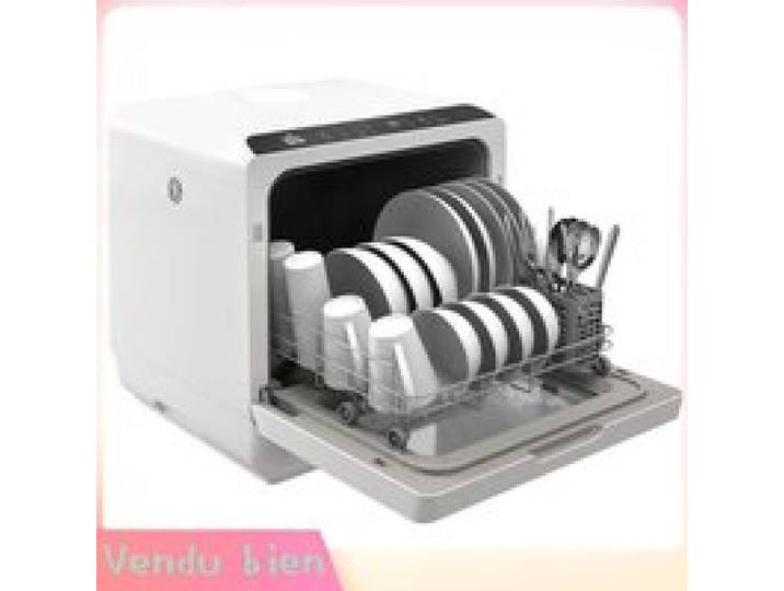 LIA Mini lave-vaisselle 4 couverts 5 programmes tactile blanc 45x44x45 8cm