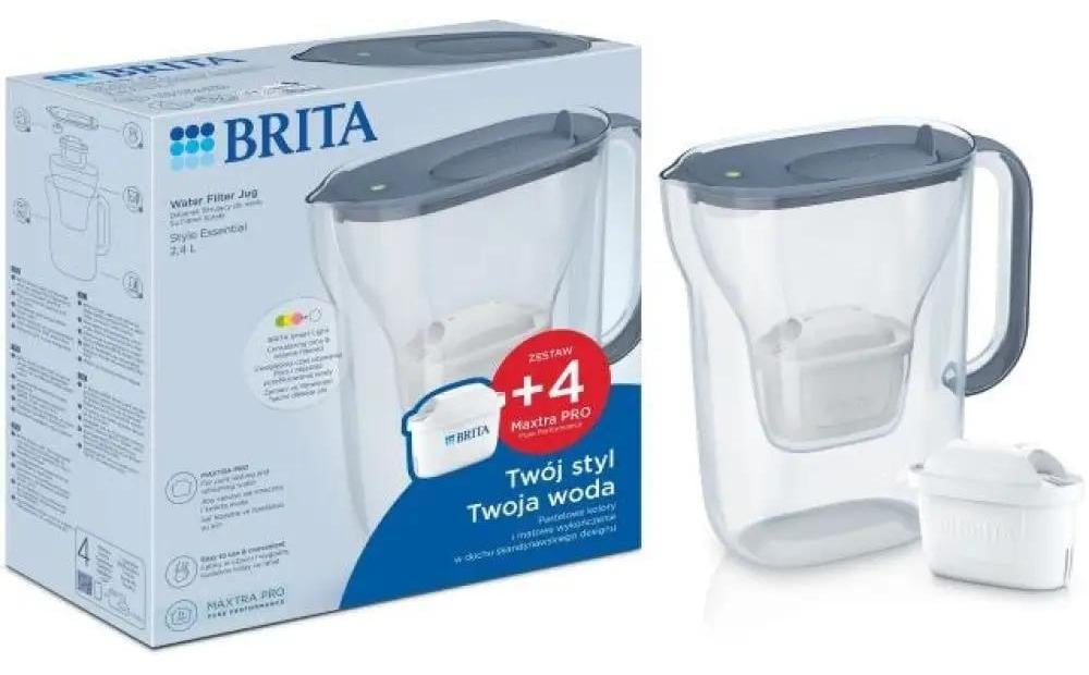Brita Style Essential +4 MAXTRA PRO Waterfilterkan - Grafiet